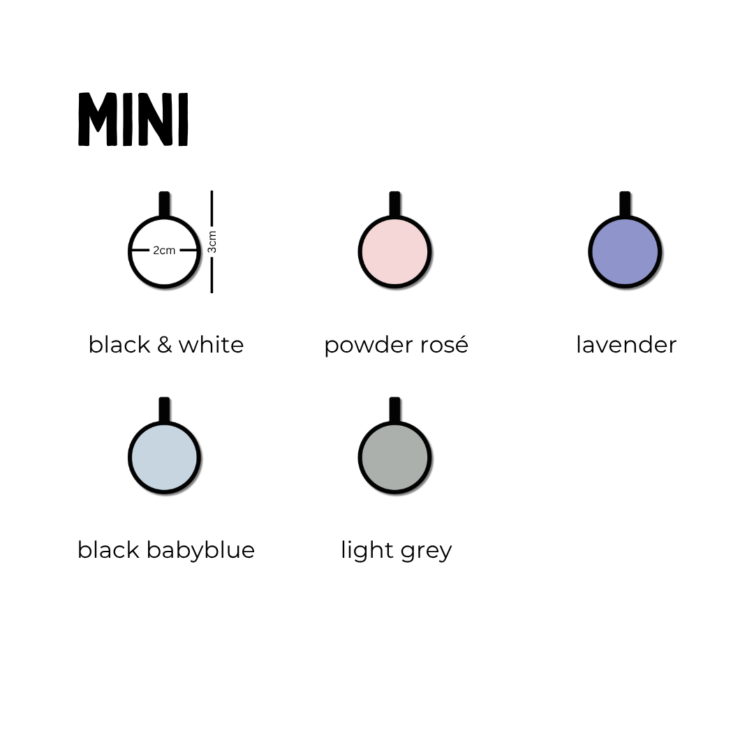 silikon hundemarke - round mini